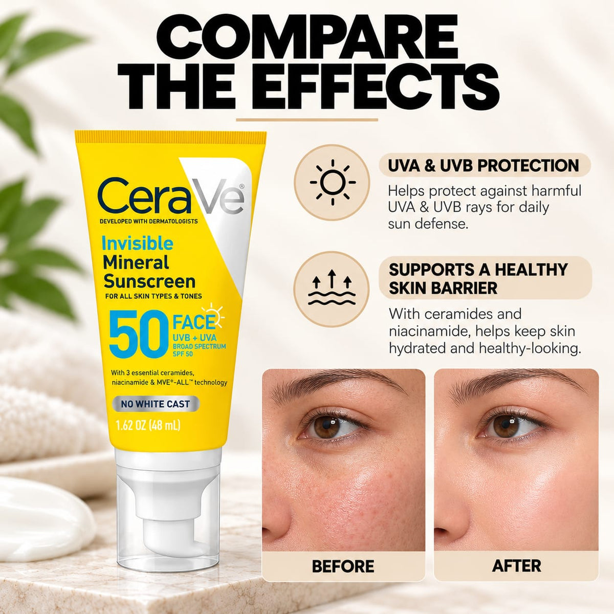 CeraVe Invisible Mineral Sunscreen